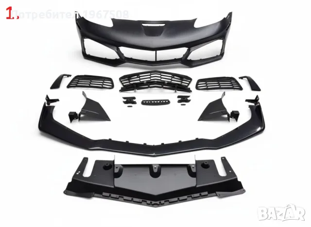 Предна броня, прагове, спойлери и др. за Chevrolet CORVETTE C6, снимка 2 - Части - 55721763
