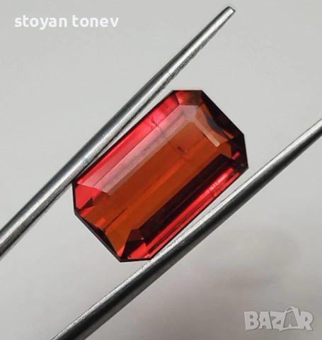 Изключителен 5.04кт Vivid оранжев спесартит гранат от Нигерия! Сертифициран! Нов!, снимка 6 - Други - 53690649