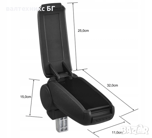 Подлакътник съвместим с Seat Leon - 2005 - 2012 - /BSTLN0520-N , снимка 4 - Аксесоари и консумативи - 52179679