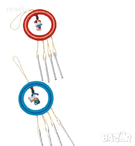 Звънче Вятърно Пират, Антистрес, Дървено, Слухово възприятие