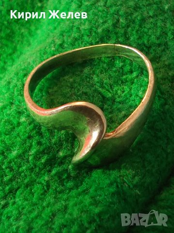 ЕЛЕГАНТЕН СТИЛИЗИРАН ВИНТИДЖ АРТ СРЕБЪРЕН ПРЪСТЕН СРЕБРО 900 ПРОБА МАЙСТОРСКА ИЗРАБОТКА 37869