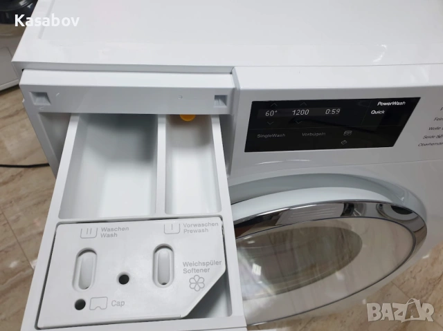 Miele W1 - PowerWash - Пералня Миеле 12м Гаранция, снимка 6 - Перални - 53832465