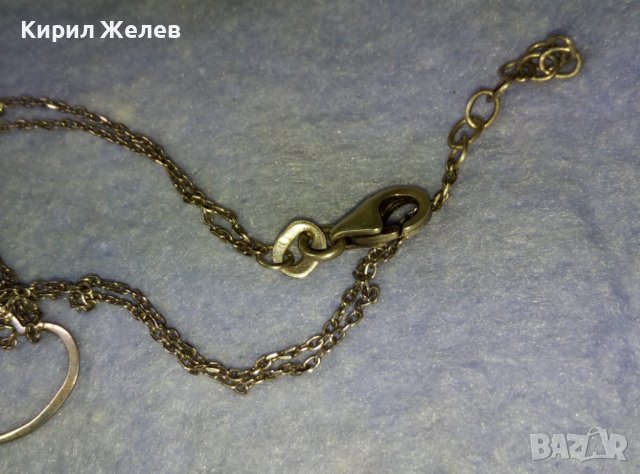 ФИНА СРЕБЪРНА ГРИВНА СРЕБРО 925 със СРЕБЪРНО СЪРЧИЦЕ 40265, снимка 12 - Гривни - 42379009