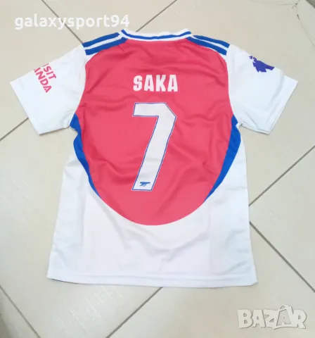 Детски спортен екип на Букайо Сака 7 с шорти SAKA Arsenal 2025 Арсенал