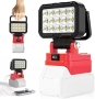 Нова LED гаражна работна лампа за Milwaukee M18 18V с 2 USB без батерия, снимка 1