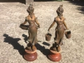 чифт старинни метални фигури, снимка 4