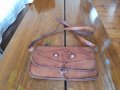 Стара дамска кожена чанта #17, снимка 1 - Антикварни и старинни предмети - 41818215