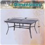 ПРОМОЦИЯ Голяма трапезна маса за външна употреба PV-326, снимка 4