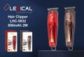 Машинка за подстригване Lexical LHC-5632, 600mAh, Кафяв/Червен, снимка 5