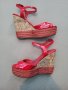 Червени сандали на платформа , снимка 9