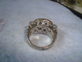 ПОСРЕБРЕН или СРЕБЪРЕН КРИСТАЛЕН ФЕШЪН АРТ ПРЪСТЕН с ПЕЧАТ S925 - 26618, снимка 10