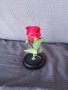 Изкуствена роза с дървена основа LED осветление. 3 ААА, снимка 9
