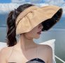 Слънцезащитна шапка козирка за лято и плажа, снимка 1