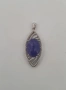 Сребърна висулка с лунен камък, танзанит или розов опал, снимка 13