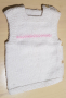 Бяла фанела ръчно плетена 1 - 2 год, снимка 1 - Бебешки блузки - 36498033