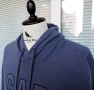 GAP мъжки лилав суитшърт с качулка размер L/XL Oversized , снимка 4