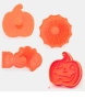 3 бр Boo Тиква паяжина Хелоуин Halloween пластмасов резец форма форми резци с бутало за сладки тесто, снимка 1