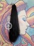 Дълга Естествено Наситено Черен Цвят Чуплива Опашка за Коса със Стопер КОД С811, снимка 3