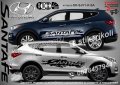 Hyundai SantaFe стикери надписи лепенки фолио SK-SJV1-H-SA, снимка 1 - Аксесоари и консумативи - 44246752