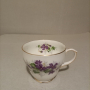 Чаша за чай Violet Duchess 921 Лилави Виолетки Златна облицовка без чинийка, костен  Китай, Англия , снимка 1 - Чаши - 44798052