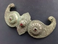 Пафти Сребърни Филигран Камъни Носия 19 ВЕК, снимка 5