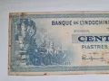 FRENCH INDOCHINA 100 PIASTRES ND1945, снимка 3