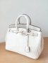 Бяла чанта Hermes Birkin/SG363, снимка 3