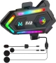 Чисто Новa запечатанa Bluetooth 5.3 Слушалкa за Мото Каска Moman H4R с RGB Светлини и 32ч Батерия..., снимка 1