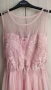 Розова рокля с тюл, снимка 3
