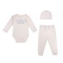 Бебешки комплект, Mечета, 3 бр, 0 - 3 м, Бял, снимка 1 - Комплекти за бебе - 41733093