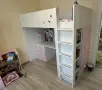 Продавам - легло - гардероб - бюро и надстройка с 3 чекмеджета, снимка 2