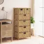 vidaXL Скрин с 6 чекмеджета-кошници, 47x37x100 см, воден хиацинт(SKU: 245493), снимка 2