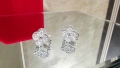 Van Cleef & Arpels VCA Silver Diamonds Clips Vintage Alhambra Дамски Обеци, снимка 8