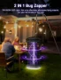 Електрически убиец на насекоми Meoligr, 2 в 1, UV лампа за комари 4200 V с LED светлина, безвкусен , снимка 5