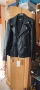 Zara мъжко кожено рокерско яке biker jacket S, снимка 2