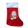 597 Декоративен коледен чорап с картинка Коледен ботуш коледна торба за подаръци, снимка 2