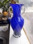 Голяма синя ваза Мурано, снимка 2