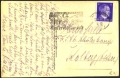 Пътувала пощенска картичка Залцбург с марка Хитлер от  Австрия, снимка 2