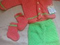 Бебешки плетен цветен костюм , снимка 2