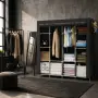 Сгъваем текстилен гардероб XXL 175x45x170cm – просторен, здрав и практичен, снимка 8