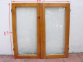 Прозорец дървен остъклен, снимка 1 - Дограми - 44810140