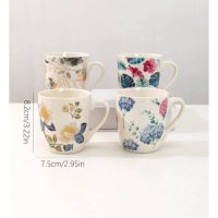 Порцеланова чаша за чай 300ML, флорални мотиви - различни варианти, снимка 5 - Чаши - 44200671