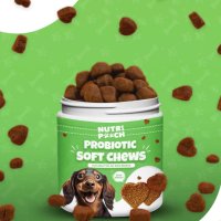 Nutripooch пробиотици за кучета - 120 дъвки, имунитет на червата, облекчаване сърбежа при алергии, снимка 5 - За кучета - 44207712