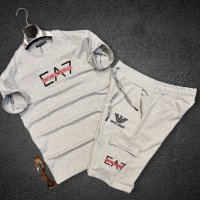 Armani мъжки летни комплекти /тениска и къси панталони/ висок клас реплика, снимка 3 - Спортни дрехи, екипи - 41675946
