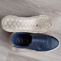 Тъмно сини кожени обувки Next/38, снимка 4 - Дамски ежедневни обувки - 40695933