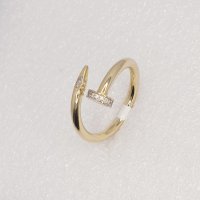 Златни твърди гривни и пръстени 14К Пирон  тип белезник, снимка 8 - Гривни - 27273275