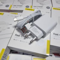 ЗАРЯДНО fast charge 18W USB + USB-type-c cable, снимка 2 - Кабели и адаптери - 44150656