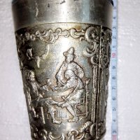 Немски релефни,калаено-сребърни чаши, снимка 12 - Антикварни и старинни предмети - 39304435