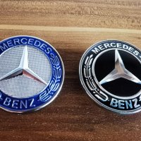 Емблема Мерцедес Mercedes Benz Тапа с две краета 57мм, снимка 1 - Аксесоари и консумативи - 41018606