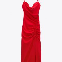 Червена рокля ZARA, снимка 1 - Рокли - 38730954